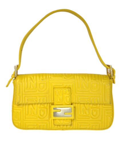 Fendi baguette in pelle FF
