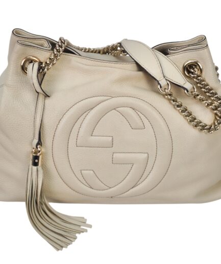 Gucci Borsa Soho in pelle Bianca