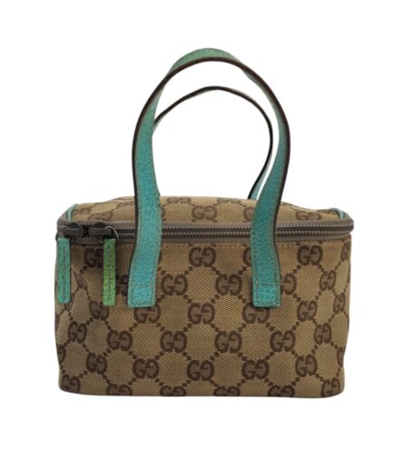 Gucci Borsa Pouch in tela GG e Pelle