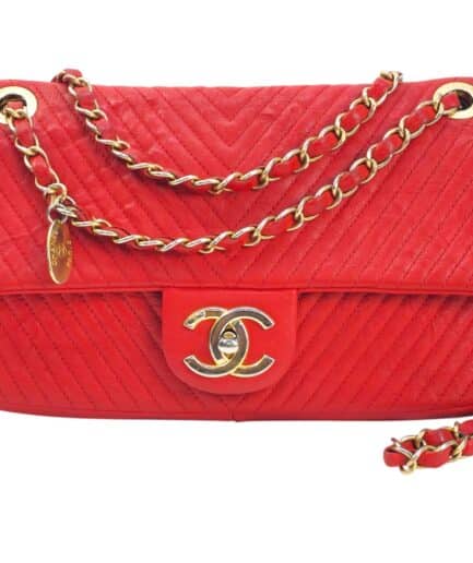 Chanel Wrinkled Calfskin Chevron Mini Single Flap