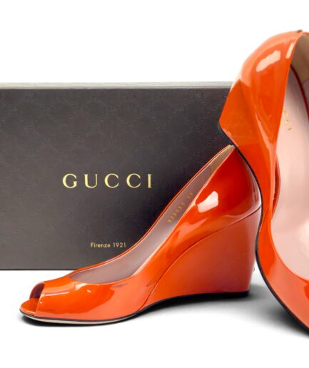 Gucci décolleté pumps open-toe con zeppa