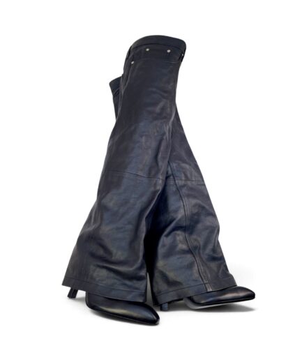 Balenciaga Falkon Thigh-High Leather Boots